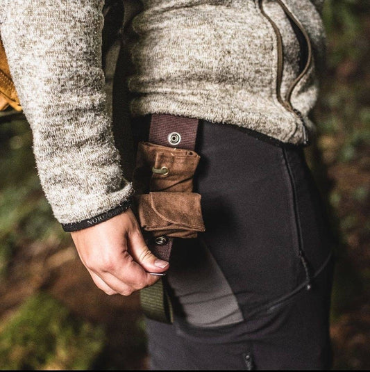 Waxed Canvas Foraging Belt Pouch